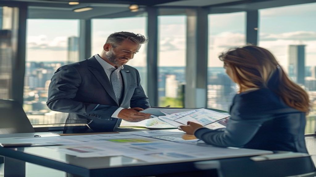 Corporate relocation experts consulting top-tier real estate agencies for seamless office moves.