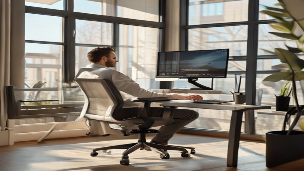 Ergonomic executive office furniture for modern home workspaces
