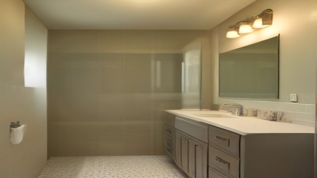 Estimated bathroom remodel cost breakdown showing labor, fixtures, and material expenses for a mid‑range renovation